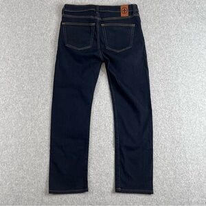 Aviator Womens Travel Jeans 28x27 Blue Slim Straight Dark Wash Basic Minimalist